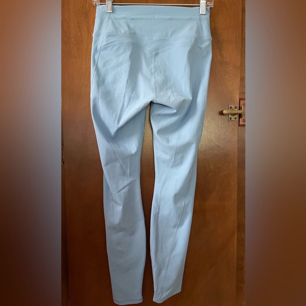 Light Blue Ribbed Leggings by Fabletics - Picture 2 of 4